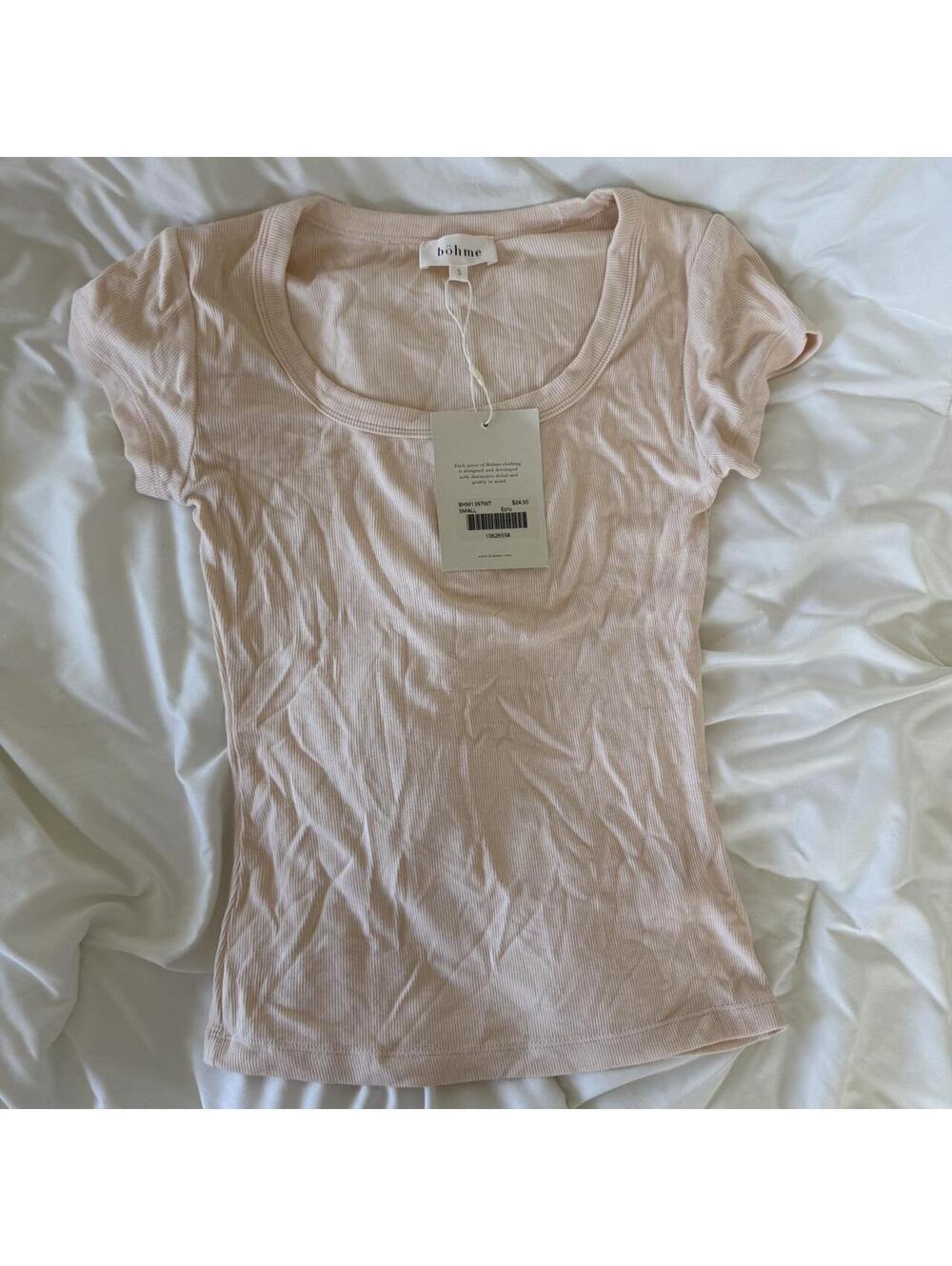 Bohome ribbed t shirt nwt